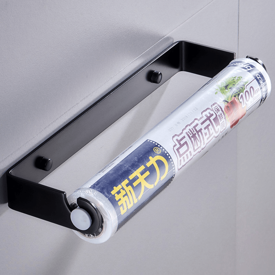 32Cm Kitchen Wall-Mount Paper Towel Holder Aluminum Rack Roll Hanging Stand