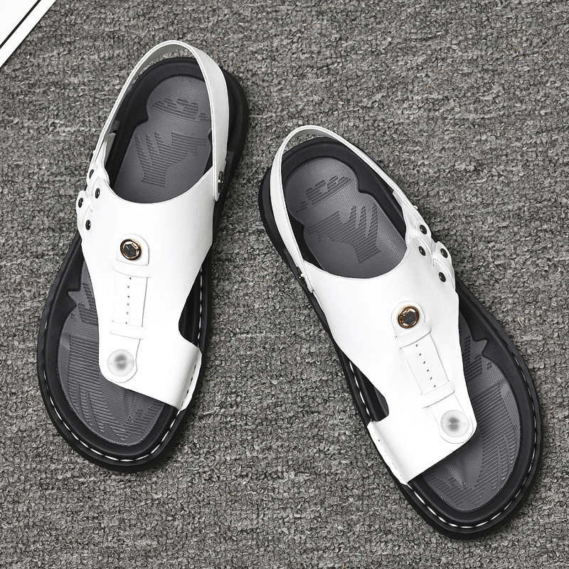 Men Two-Ways Soft Breathable Non-Slip Casual Outdoor Sandals