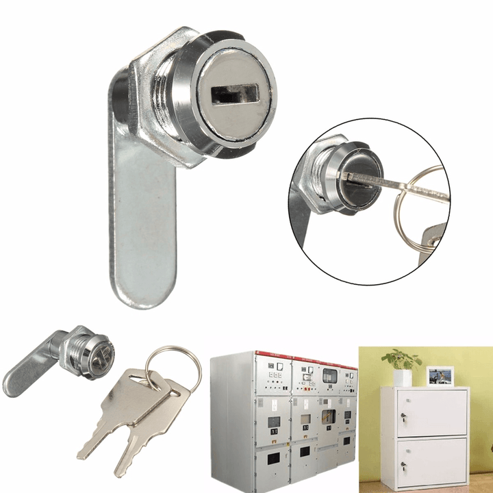 16Mm Keyed Alike Cam Lock for Filing Cabinet Mailbox Drawer Cupboard with 2 Keys