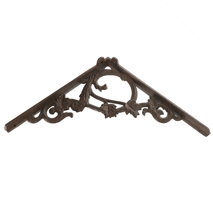 23√ó23.5√ó2Cm Wall Shelf Mount Bracket Cast Iron Support Mounted Supporter Home Garden Rusty