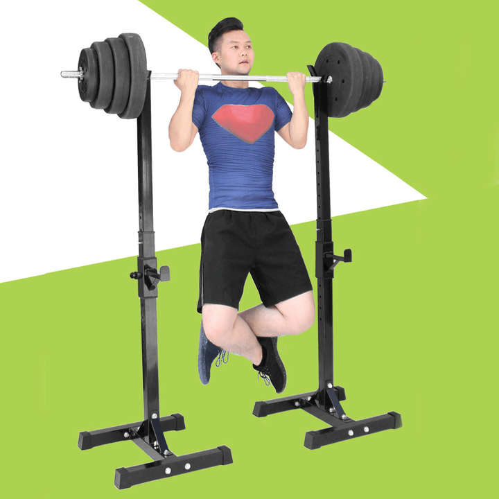 500KG Max Load Adjustable Barbell Stand Multifunction Squat Rack Home Gym Weight Lifting Press