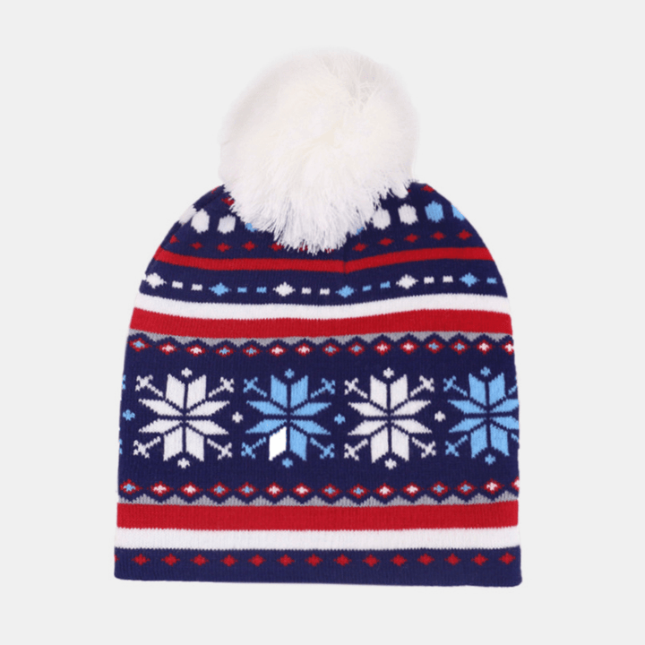 Christmas Knitted Jacquard Hat Unisex Warm Beanie Caps