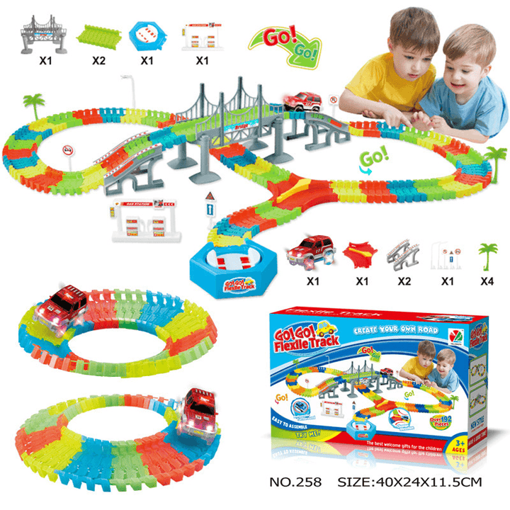 Children'S Electric Track DIY Assembling Toys