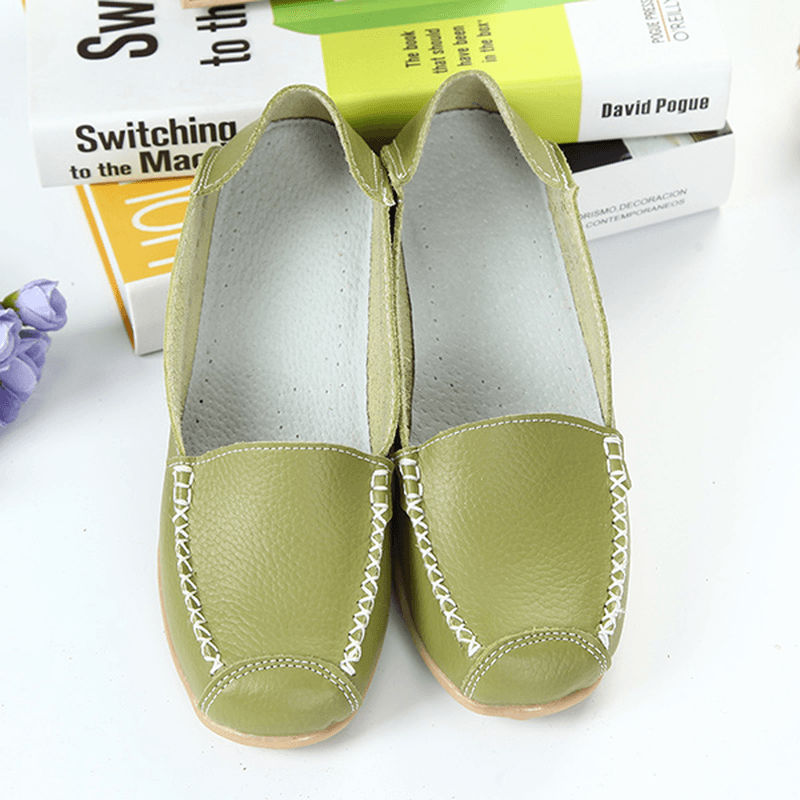 Women Flats Shoes Comfortable Casual Slip on round Toe Soft Flat Loafers Shoes