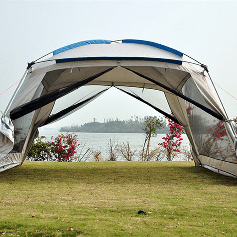 360*360*220Cm Ultralight Large Canopy Windproof Waterproof Sun Shelter Outdoor 6-10 Person