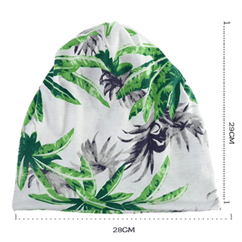 Unisex Multipurpose Tree Print Cotton Headpiece Scarf Cap