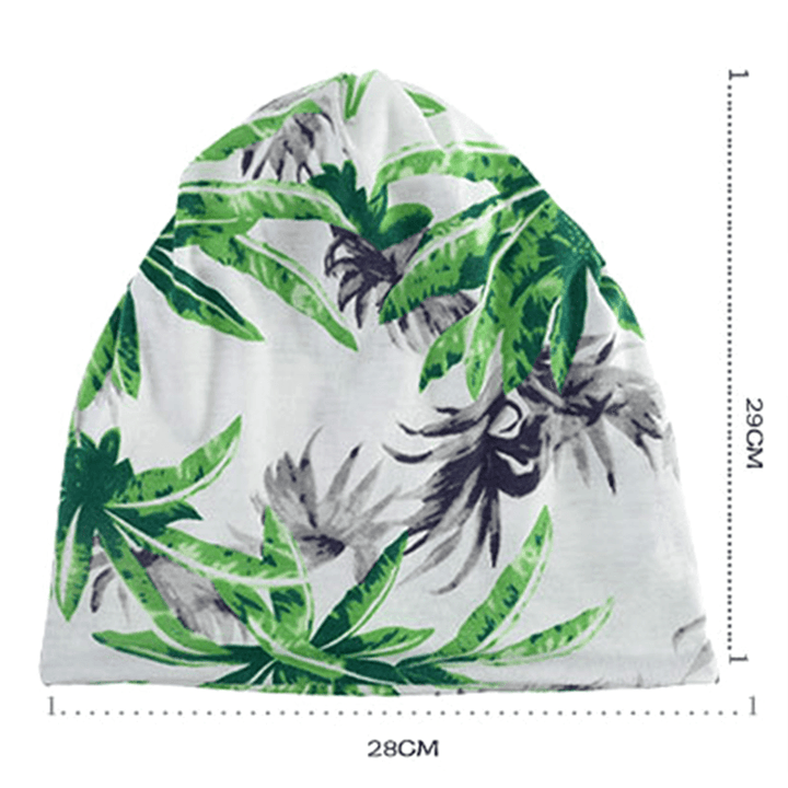 Unisex Multipurpose Tree Print Cotton Headpiece Scarf Cap