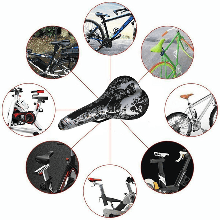 Bolany Bicycle Seat Cushion Thickened MTB Bike Saddles Shock Absorption Comfortable Riding Accessories