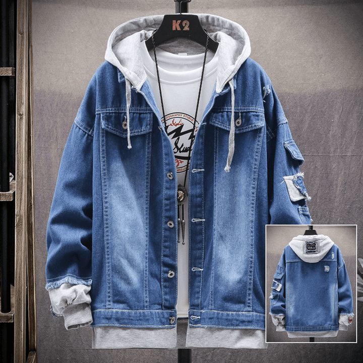 Men'S Autumn Casual Trendy Denim Jacket