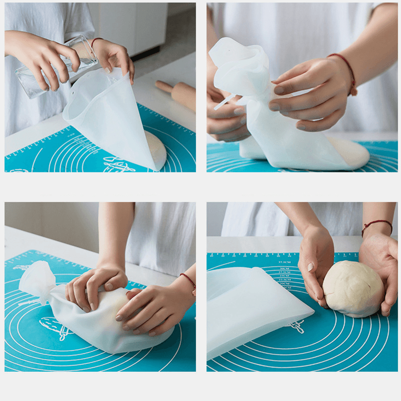 Multifunctional Household Non-Stick Hand Kneading Dough Bag Food Grade Silicone Material