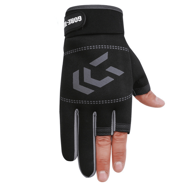 Fishing Gloves Three-Finger Riding Gloves Summer Shade Ice Silk Athletic Gloves