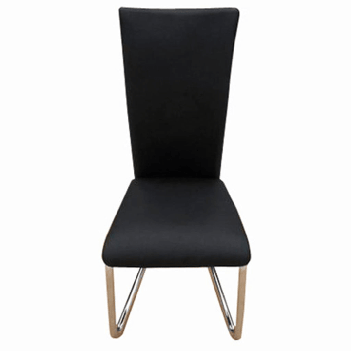 Dining Chairs 2 Pcs Black Faux Leather