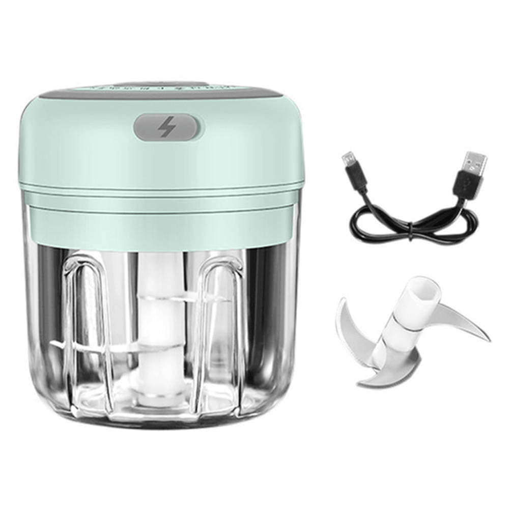 Mini Electric Garlic Chopper Food Chopper Portable Small Food Processor Pepper Garlic Chili Vegetable Nuts Mincer Grinder for Kitchen Tool