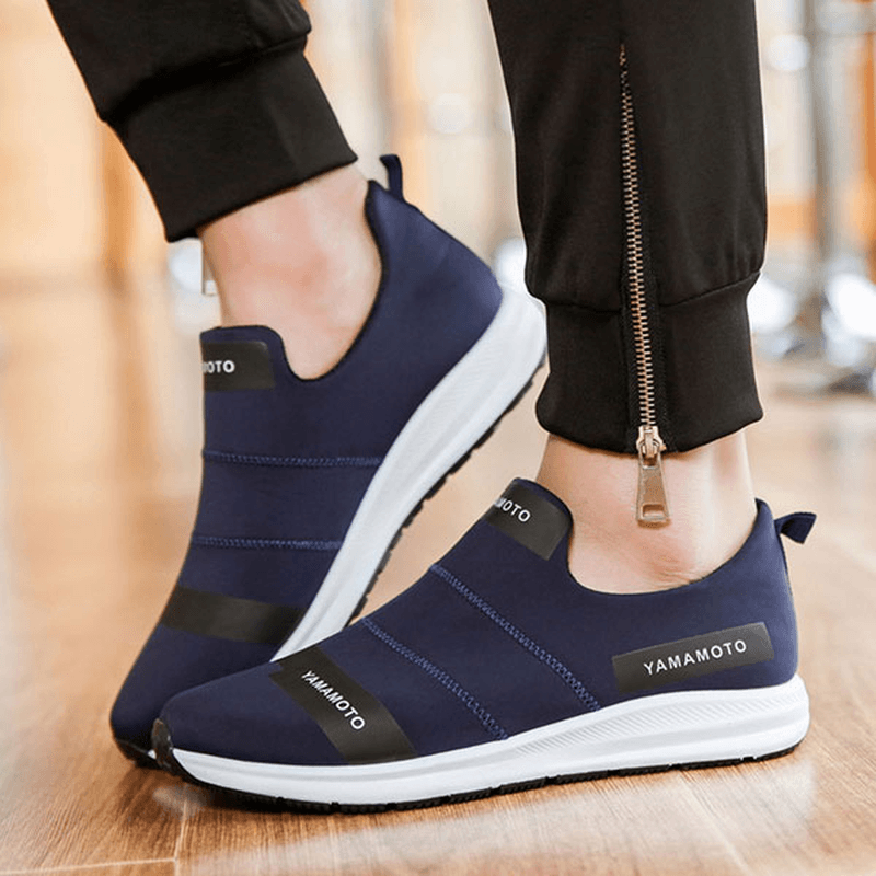 Men Breathable Slip on Soft Loafers Casual Sneakers