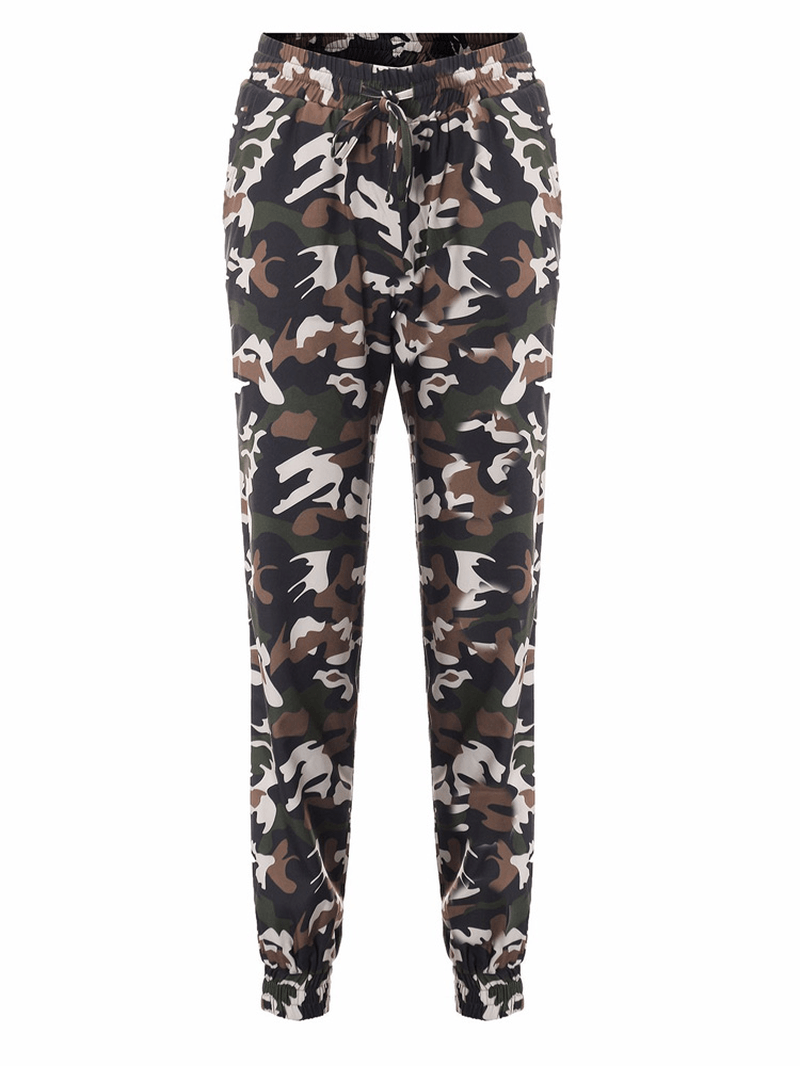 Casual Women Skinny Camouflage Pants