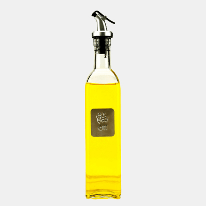 1Pc Glass Sauce Vinegar Oil Bottle Oil Dispenser Container Gravy Boats Condiment Seasoning Bottle Olive Oil Dispenser Kitchen