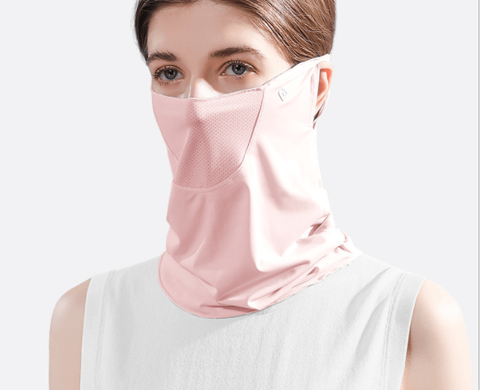 Summer Face Cover Face Scarf Balaclava UV Protction Earloop Neck Gaiter Breathable Outdoor Sports Women