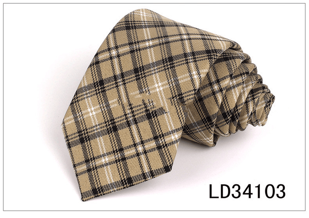 Plaid Series 7Cm Mens Suit Accessories