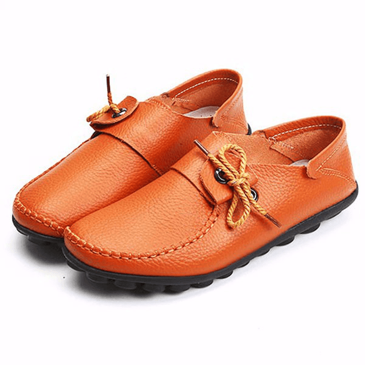 Women Soft Comfortable Leather Flats US Size 5-12