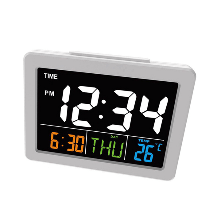 Calendar Multifunction Gift Home Temperature Clock LCD Display Desktop Electronic Digital LED Large Alarm Clock