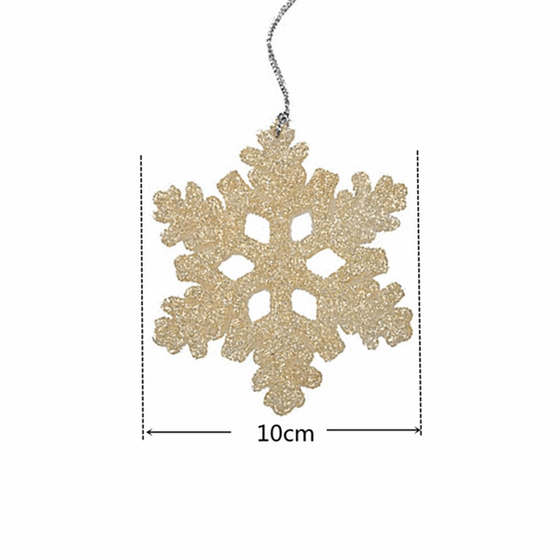 3Pcs Christmas Snowflake Hanging Pendant Christmas Tree Xmas Party Decoration Ornaments