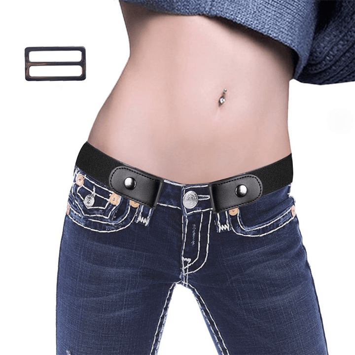 Fashion Women Adjustable No Buckle Stretch Belt