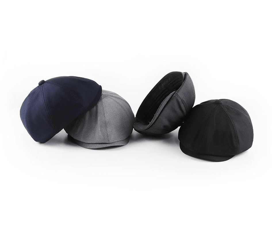 Men'S and Women'S Solid Color Retro Beret