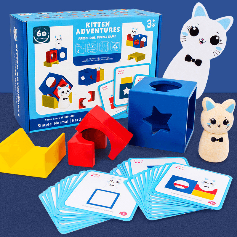 Cube Volume Blocks Children'S Space Thinking Board Game Breakthrough Game