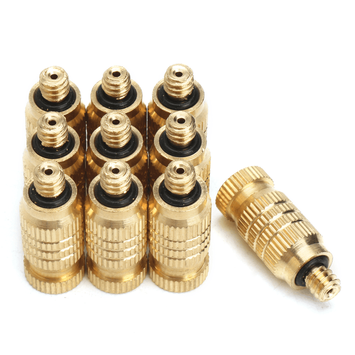 10Pcs 4Mm Male Threaded Brass Misting Fogging Nozzle Spray Sprinkler Head Irrigation Cooling