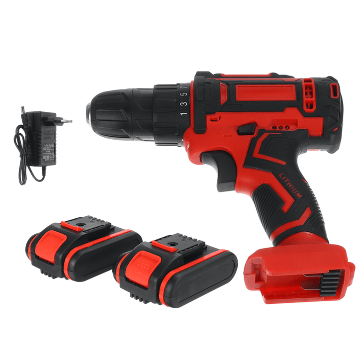 5 Styles 20V Cordless Drill Electric Screwdriver Mini 3/8-Inch Rechargeable Wireless Power Driver - MRSLM