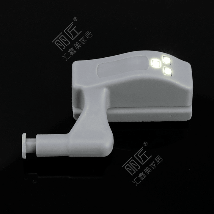 10Pcs LED Sensor Hinge Light under Cabinet Light Cupboard Inner Hinge Lamp for Wardrobe Closet Kitchen Night Light