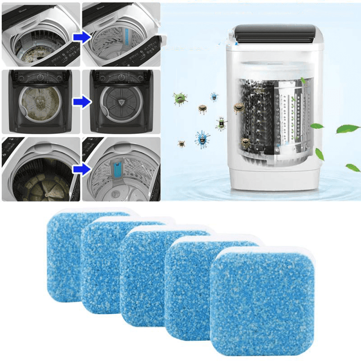 15PCS Washing Machine Cleaner Washer Cleaning Detergent Effervescent Tablet Spray Concentrate Home Cleaner Tool