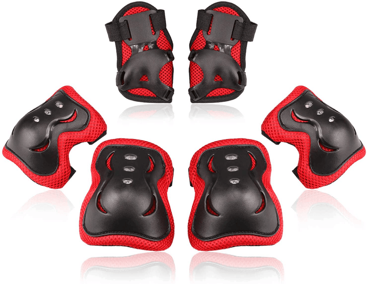 7Pcs Elbow Knee Wrist Protective Guard Elbow Pads Safety Gear Pad Wrist Guard Skateboard Protective Gear Kids Christmas Gifts