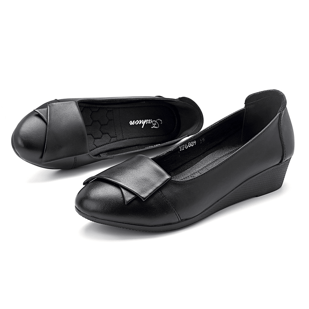 Women Comfortable Soft Leather Flats Loafers