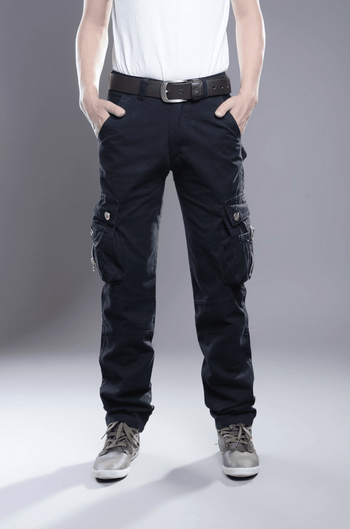 Spring and Autumn Foreign Trade Men'S Workwear Pure Cotton New Casual Pants Men'S Multi-Pocket Workwear Pants Sports Cross-Border Communication