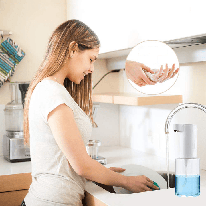 Automatic Soap Dispenser Touchless Foaming Hand Soap Dispenser Sensitive Handfree Soap Dispenser for Home Restaurant Hotel