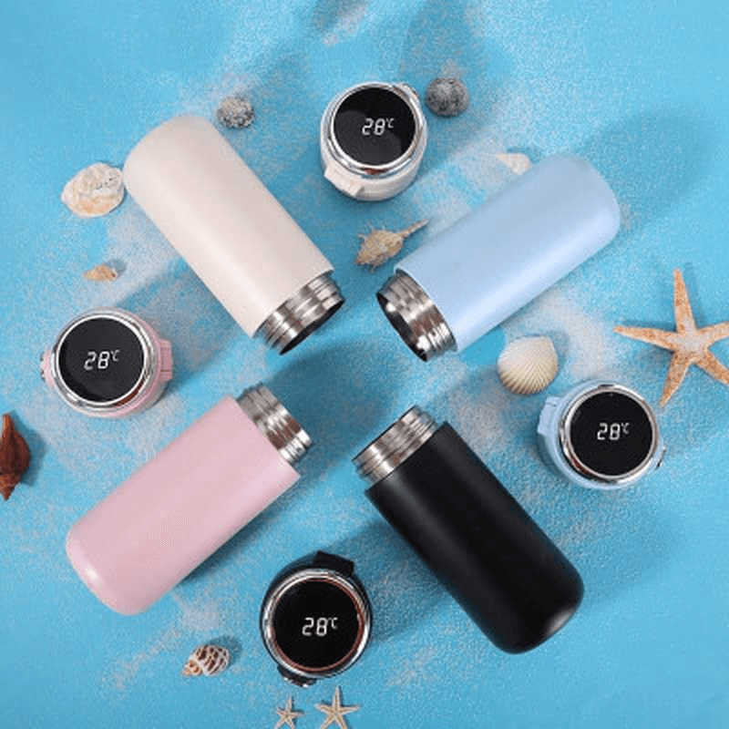 420Ml Smart Thermos Bottle for Water Touch Temperature Display Vacuum Flask Coffee Mug Water Bottle for Woman Student