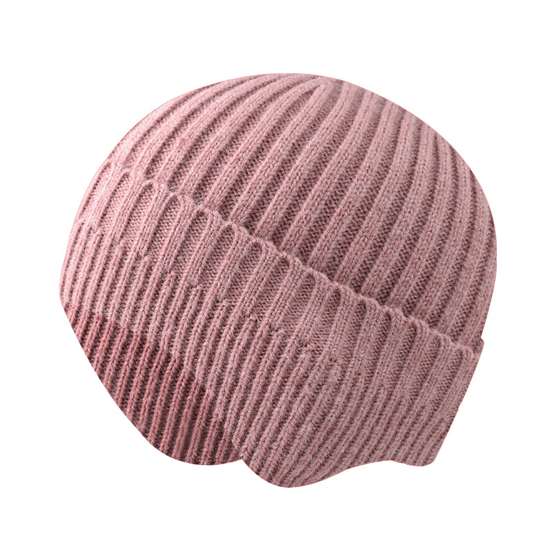 Fashionabl Warm Pure Color Ear Protection Wool Knitted Hat