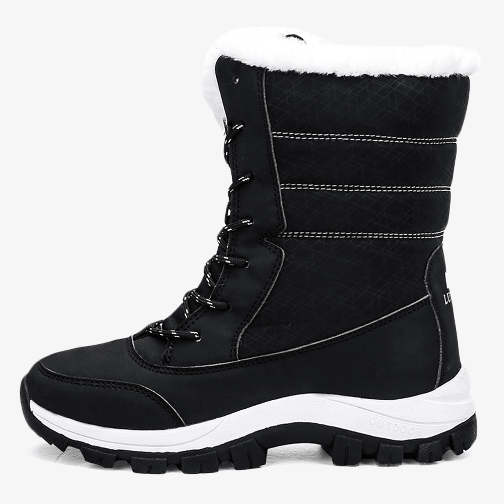 Winter Warm Plush Lining Casual Mid-Calf Snow Boots