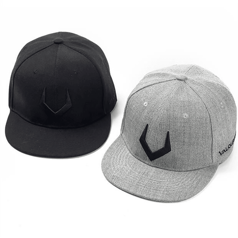 New Hat Male Hip-Hop Korean Alphabet Embroidery Baseball Cap Trendy All-Match Street Flat-Edge Sunscreen