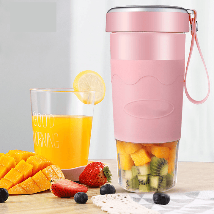 400Ml Wireless Electric Juicer Fruit Maker Portable Travel USB Blender Accompany Cup