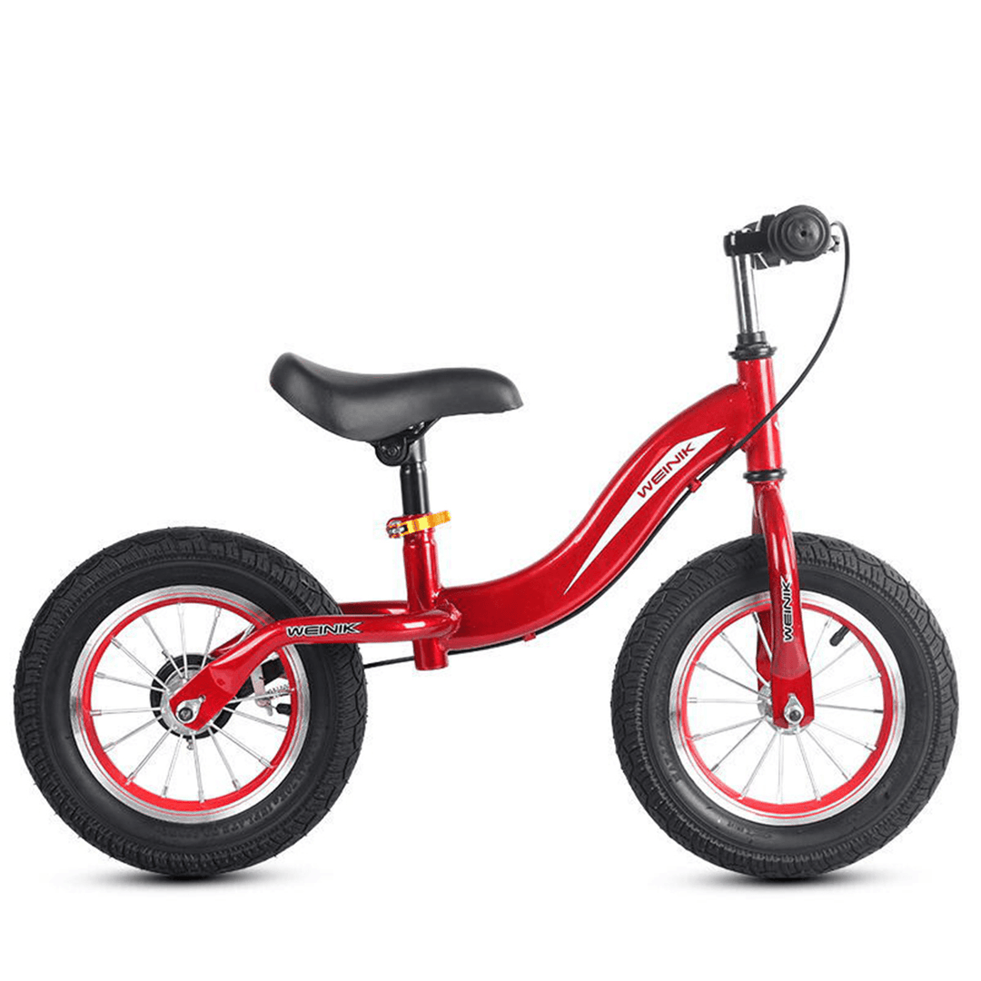 Carbon Steel No Pedal Kids Bike with Hand Brake for Beginner Rider Training Toddler Balance Bike Adjustable Seat Walker Scoot Bicycle - MRSLM