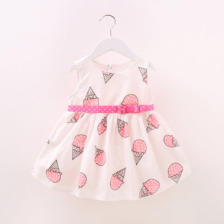 Female Baby Girls Summer Dress Cotton Dress 0-3 Years 1 Baby Girl Princess Skirt Dress - MRSLM