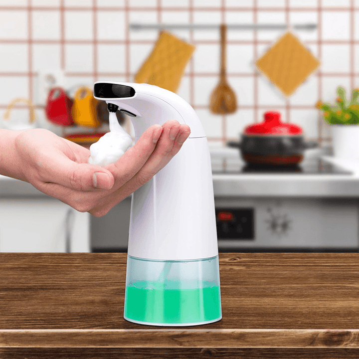 250Ml Smart Liquid Soap Dispenser 3 Speeds Automatic Induction Foam Hand Sanitizer Washing Machine