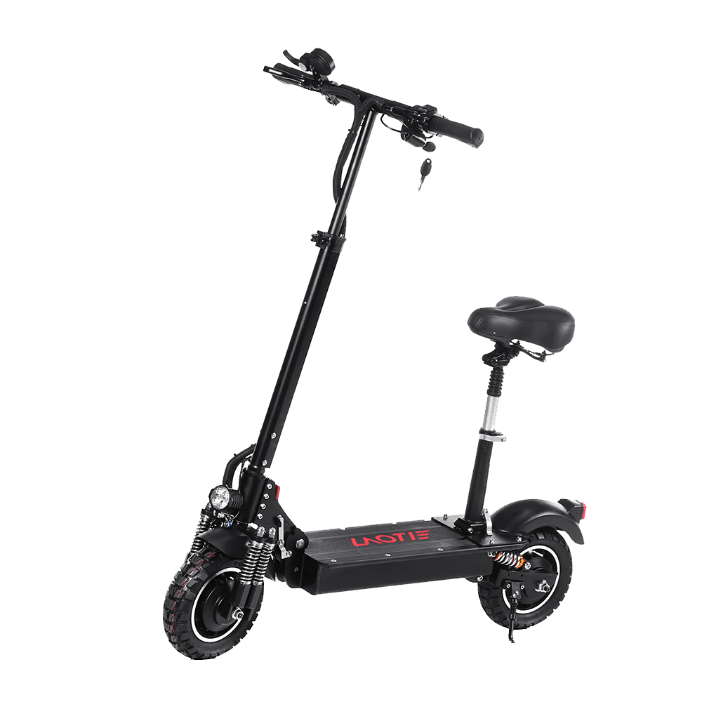 LAOTIE¬Æ ES10 2000W Dual Motor 23.4Ah 52V 10 Inches Folding Electric Scooter with Seat 70Km/H Top Speed 80Km Mileage Max Load 120Kg