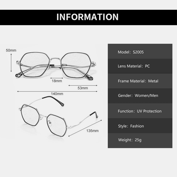 Women Irregular Shape Polygon UV Protection Fashion Sunglasses