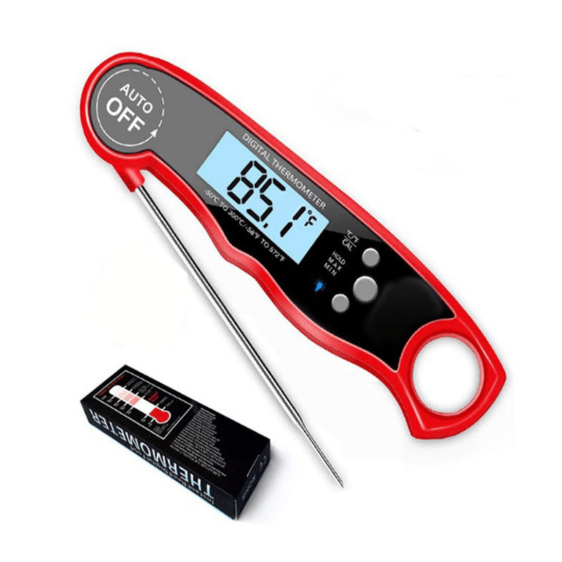 3-4S Quick Response Digital Electronic Thermometer with Waterproof Probe Food Thermometer for BBQ Grill Kitchen Cooking