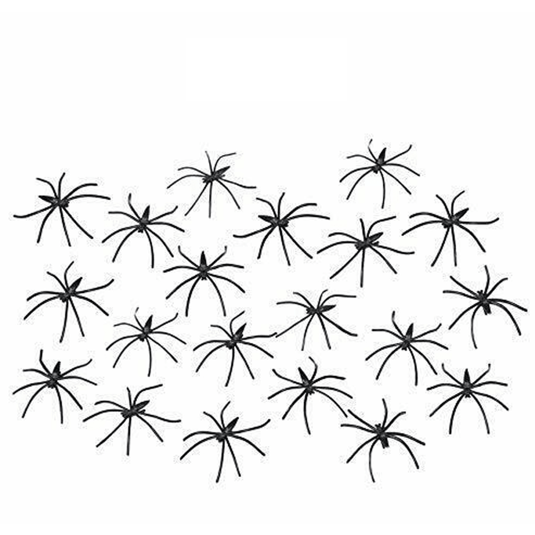 250G Spider Web with 48Pcs Small Spiders Halloween Outdoor Party Decorations Props Supplies