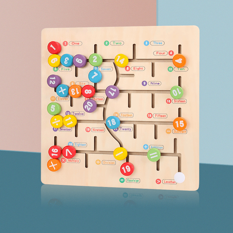 Cognitive Maze to Find a Place Educational Toy