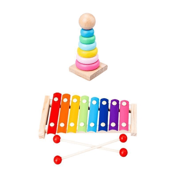 Xylophone Children Eight Tone Small Hand Knocking on the Piano